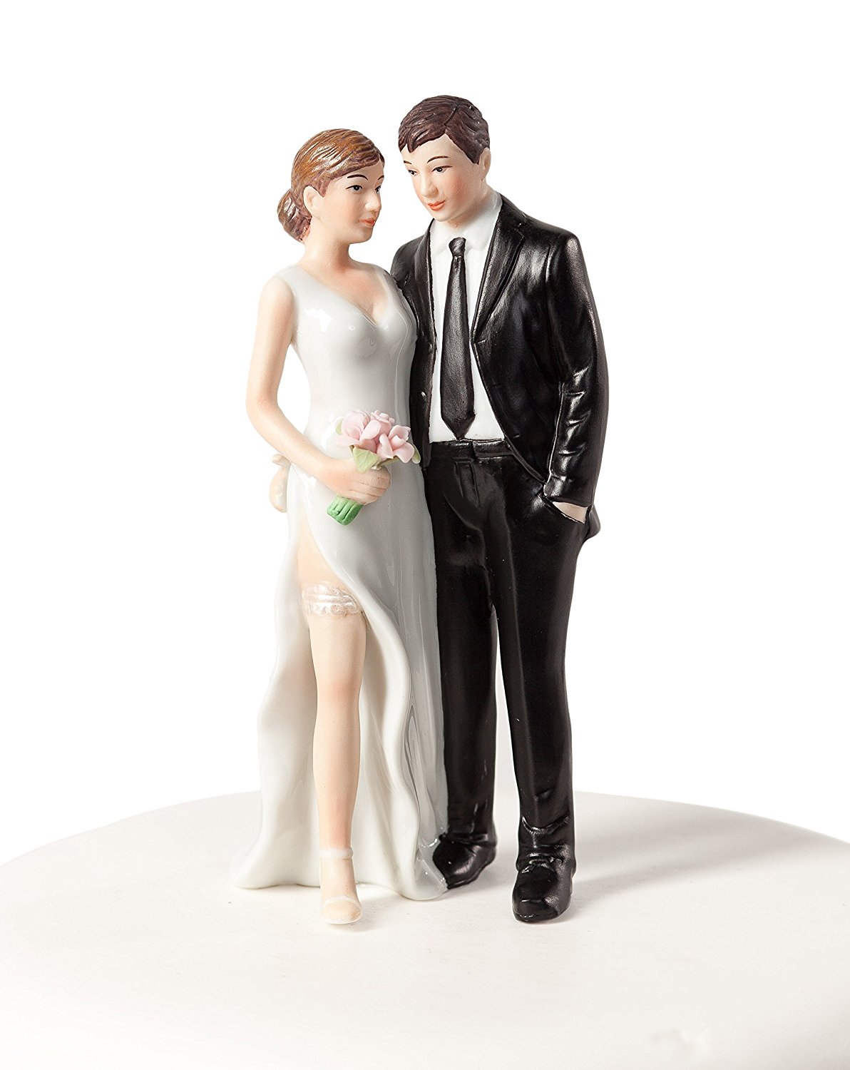 Wedding Cake Topper Bride Groom Funny Sexy Tender Touch